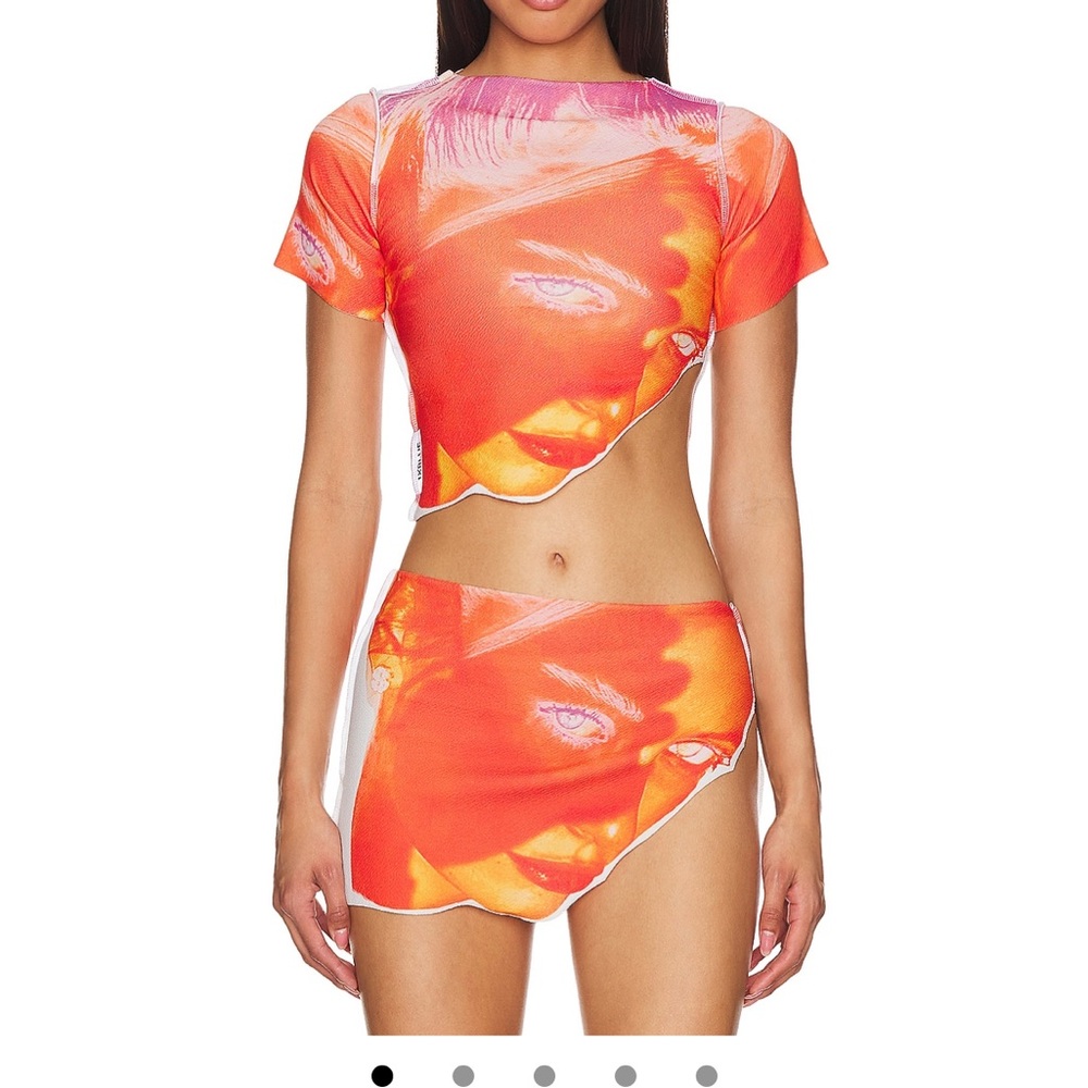 1XBLUE Burn top and bottom set in orange